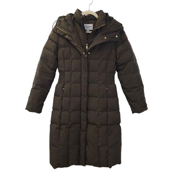 Cole Haan Jackets & Blazers - Cole Haan Down Filled Longline Hooded Puffer Coat Size Small